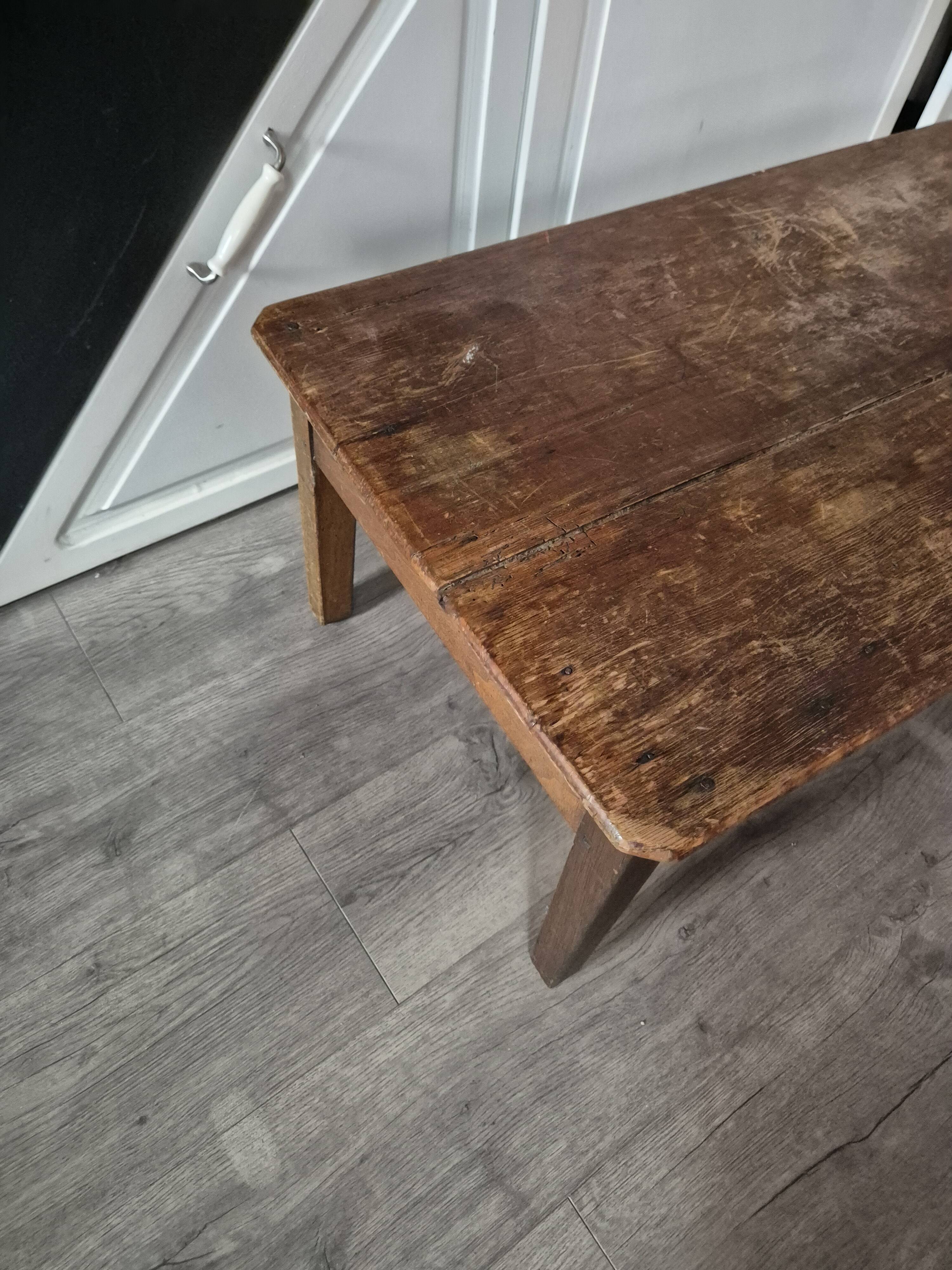 vintage wooden coffee table