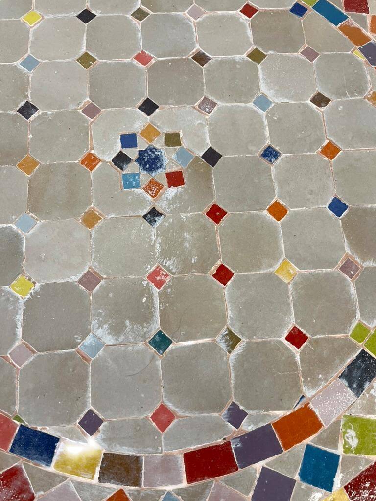 Handmade Moroccan mosaic coffee table