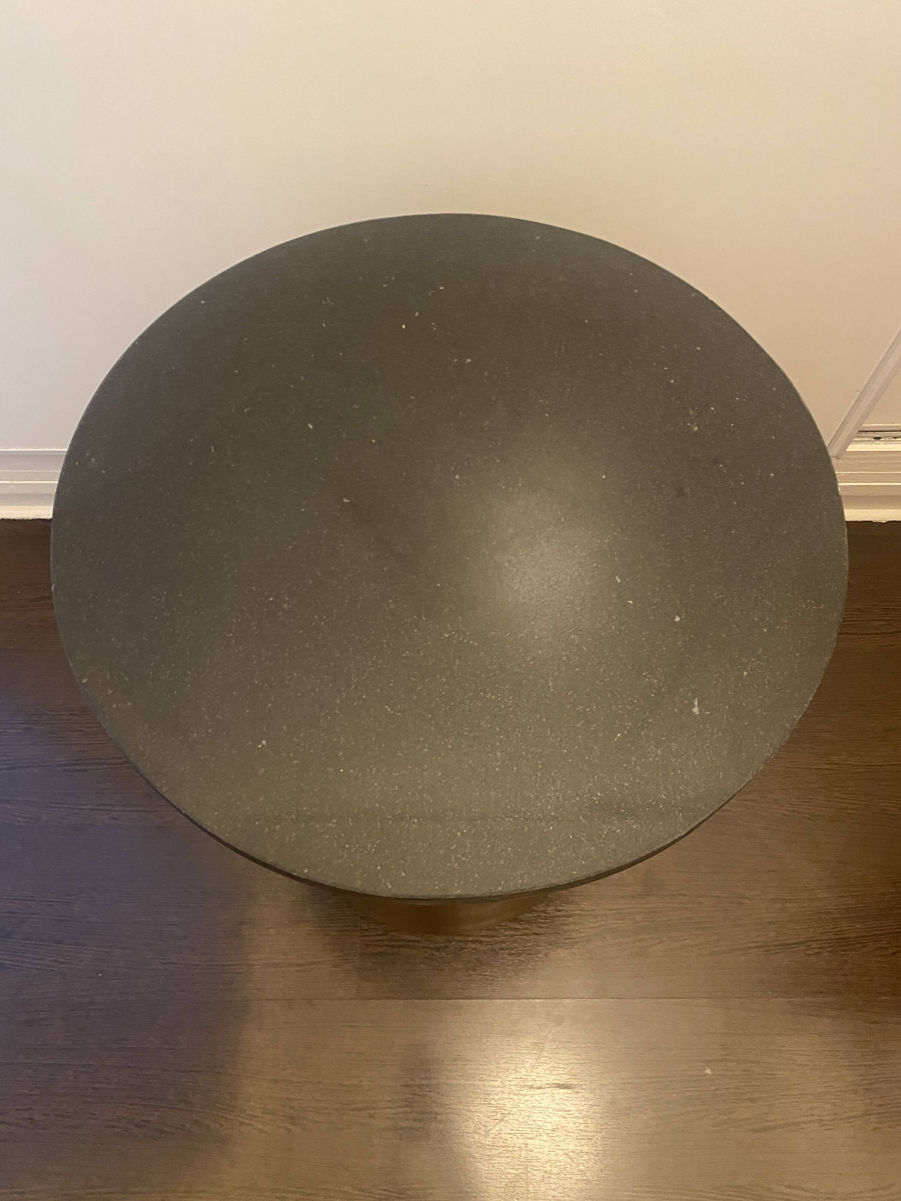 Table d'Appoint Top Granit Effet Bronze