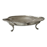 Antique silver plate on cabriole legs