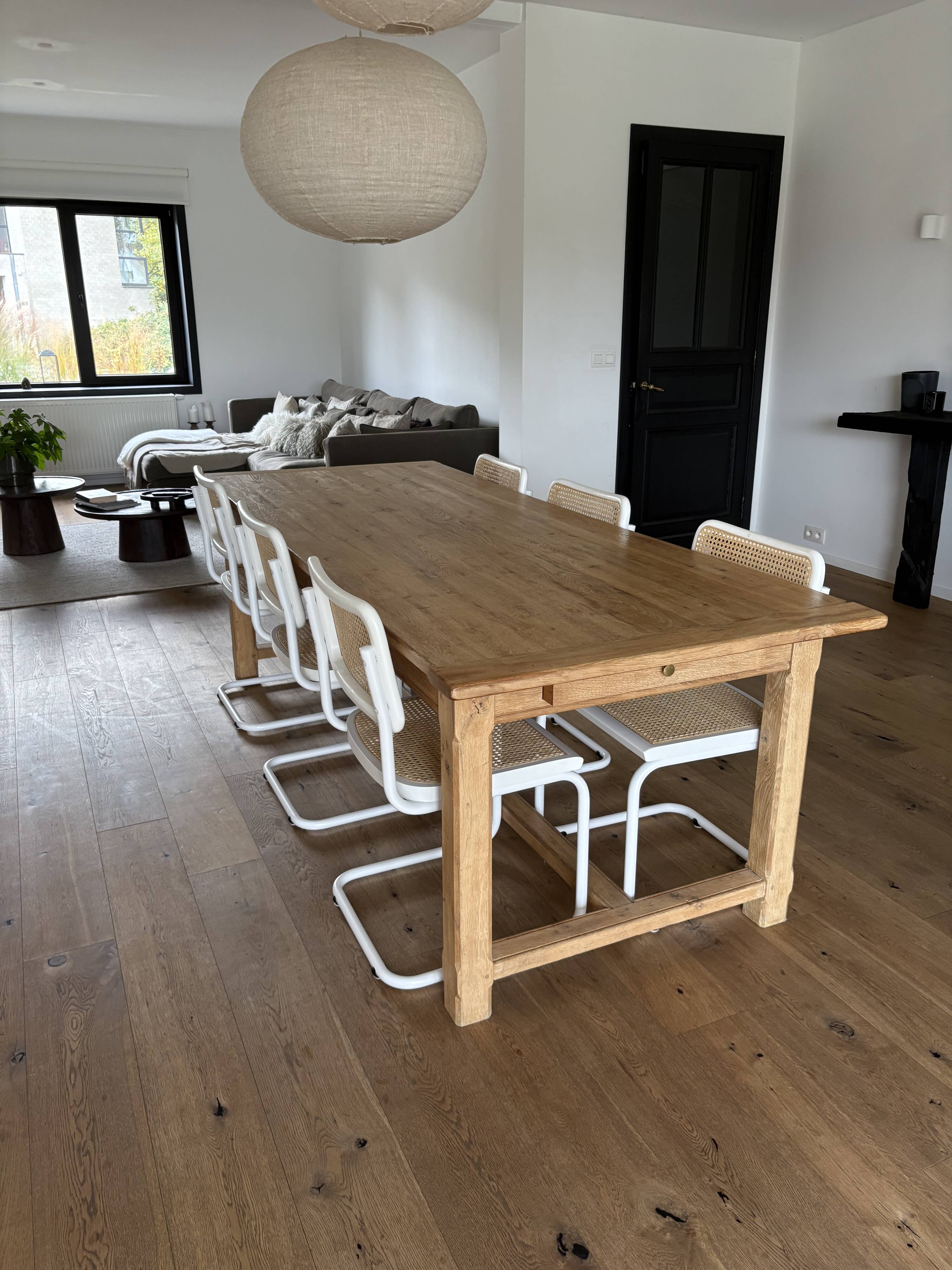 Antique solid oak farmhouse table