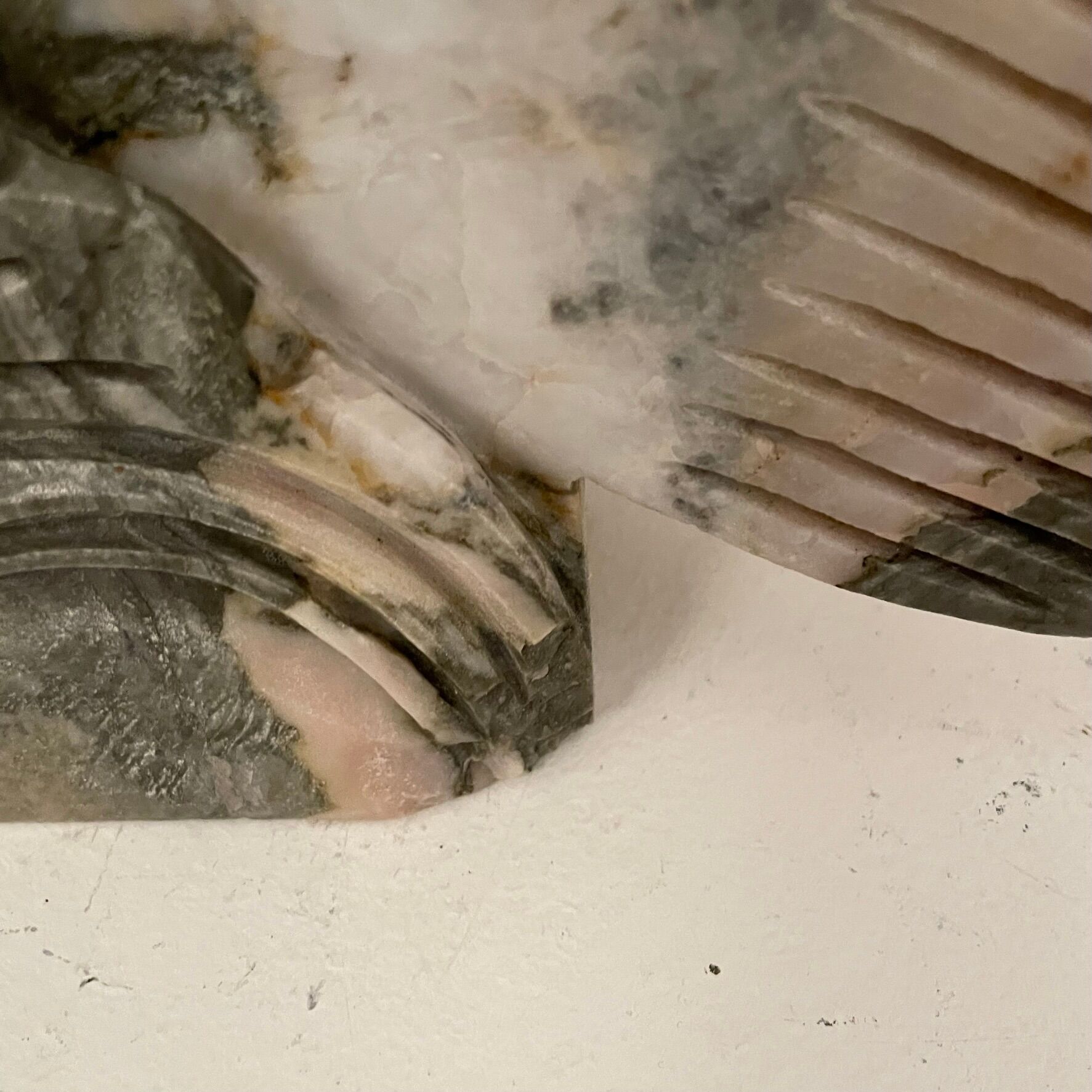 Pink marble fish 1980