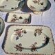 Clairefontaine earthenware plate and fruit bowl set, Saxe model