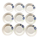 Vintage blue flower dessert plates