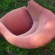 Pink velvet toad chair