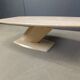 Post-modern coffee table in travertine, 1980s