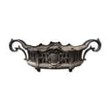 Art nouveau planter in silver metal