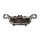 Art nouveau planter in silver metal