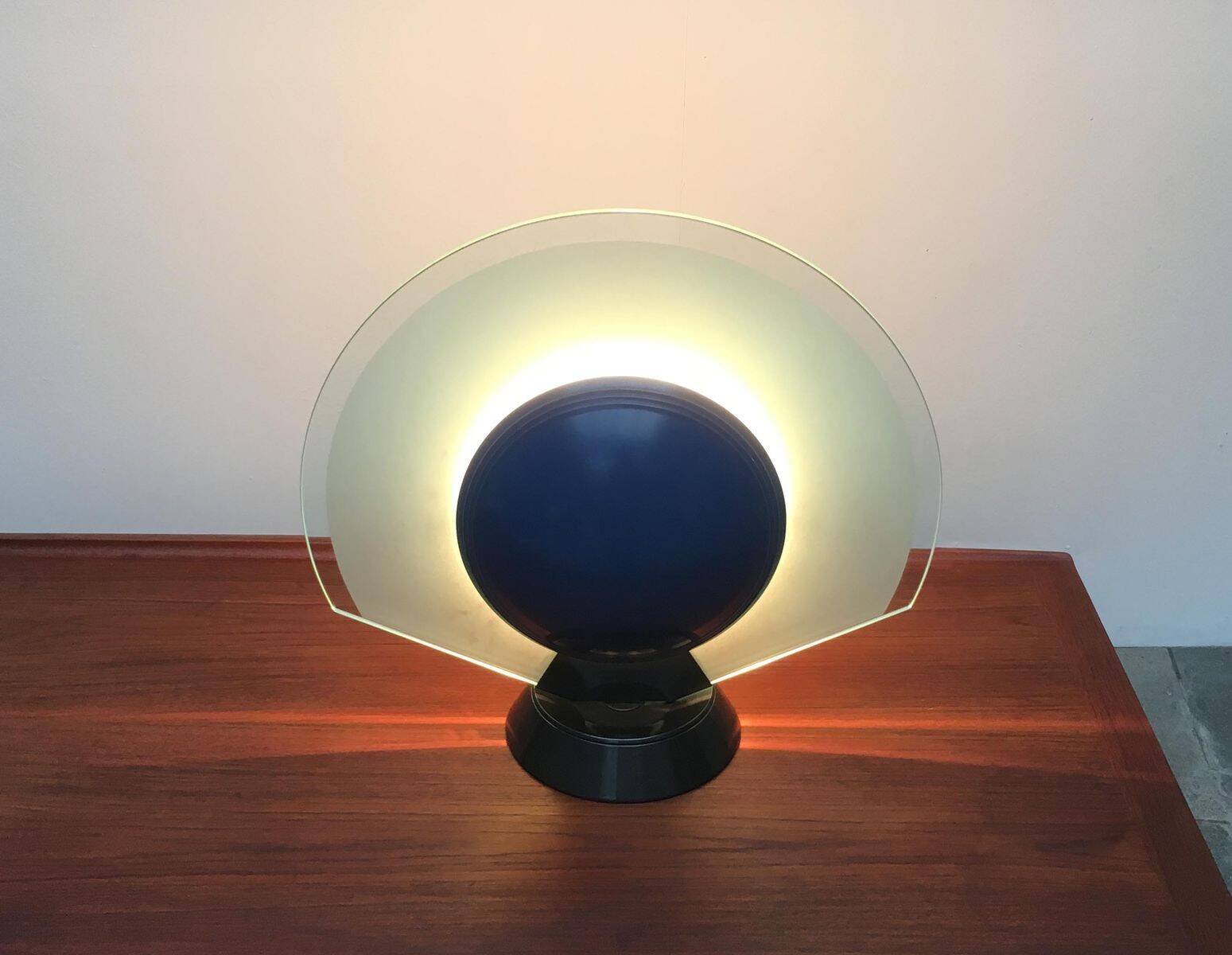 Postmodern table lamp Tikal by P.G. Ramella for Arteluce, 1980s.