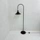 Hala Zeist Trumpet brown minimalist floor lamp, 1970s Dutch design