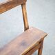 vintage wooden church bench, old wooden bench, bench, entrance hall, interior decoration
