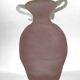 Vase/amphore rose et blanc, Murano Nason