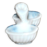 Miniature opaline salt shaker by portieux vallerystahl 1900-1920 toy 6.5cm