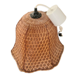 Old rattan pendant lamp / vintage luminaire