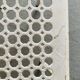 Series of 3 perforated metal chairs