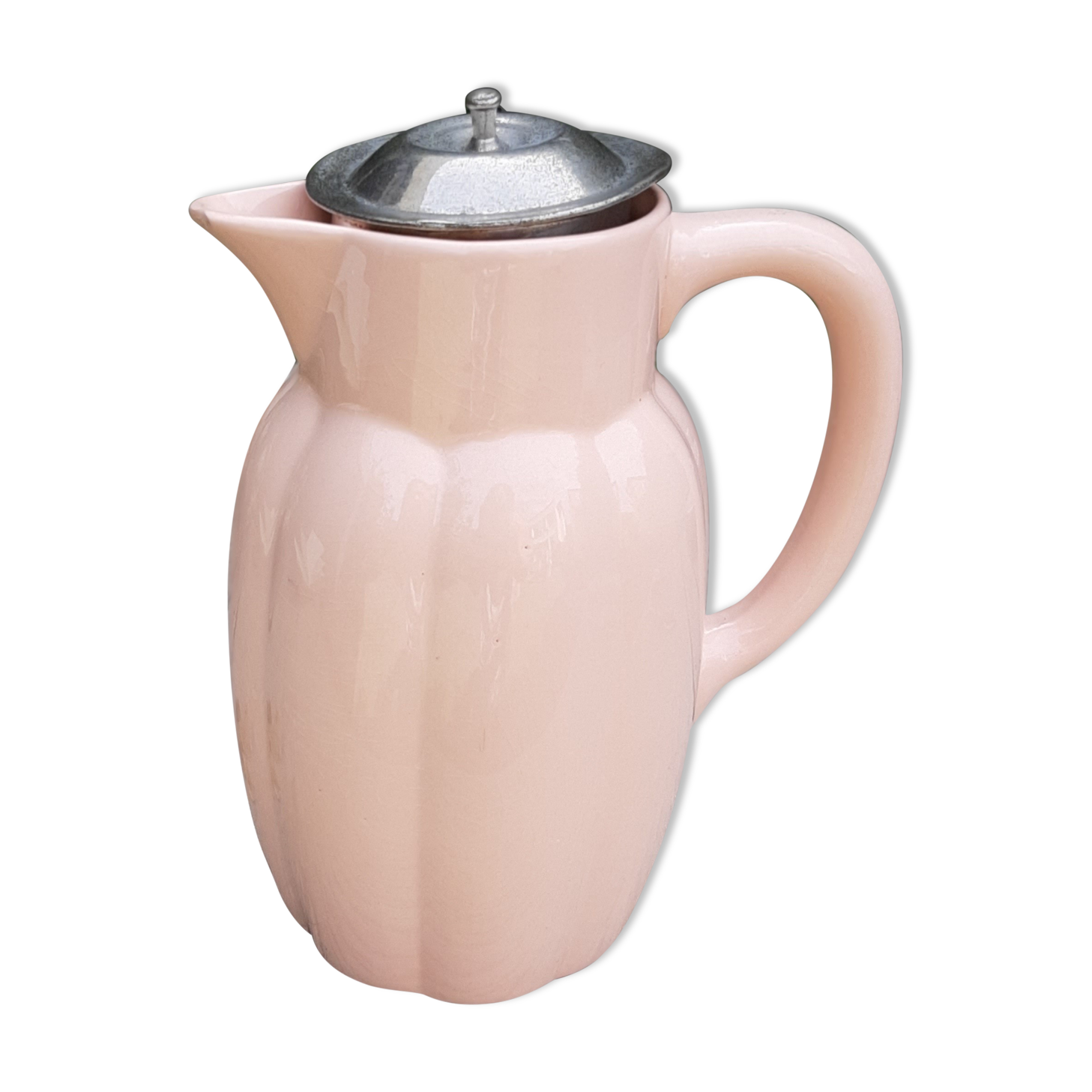 Old teapot Digoin and Sarreguemines