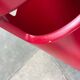 Red German umbrella stand in mid-century modern space style, 1960s.