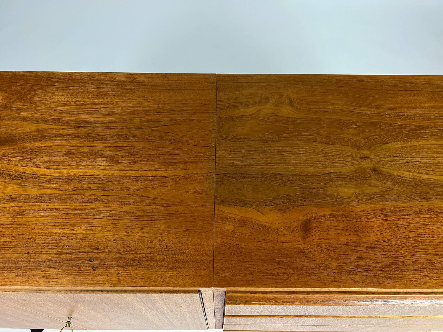 Vintage teak sideboard drawers 60s mid-century design