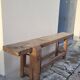 Carpenter's workbench in old solid oak - 2m50