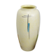 Vintage vase in light yellow porcelain