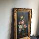 Huile sur toile tableau de fleurs
