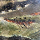 19th century painting "The Shipwreck"
