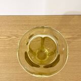 Art Deco vase in thick glass with an inverted rim, 1930s to 1950s.