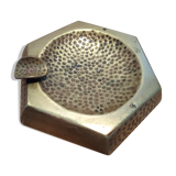 Hammered brass ashtray