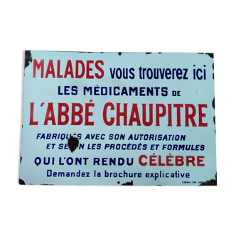 Plaque émaillée vintage