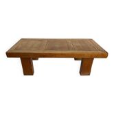 Table basse de ferme rustique chêne massif 1950