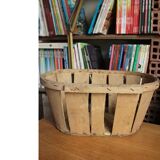 Wooden crate with slats strapping Stamp Mussy red Storage