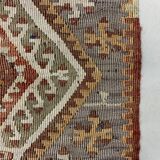 Vintage turkish kilim 78x48 cm shabby wool