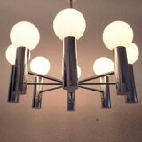 Mid-century German spatial chandelier by Hustadt Leuchten, 1960s.