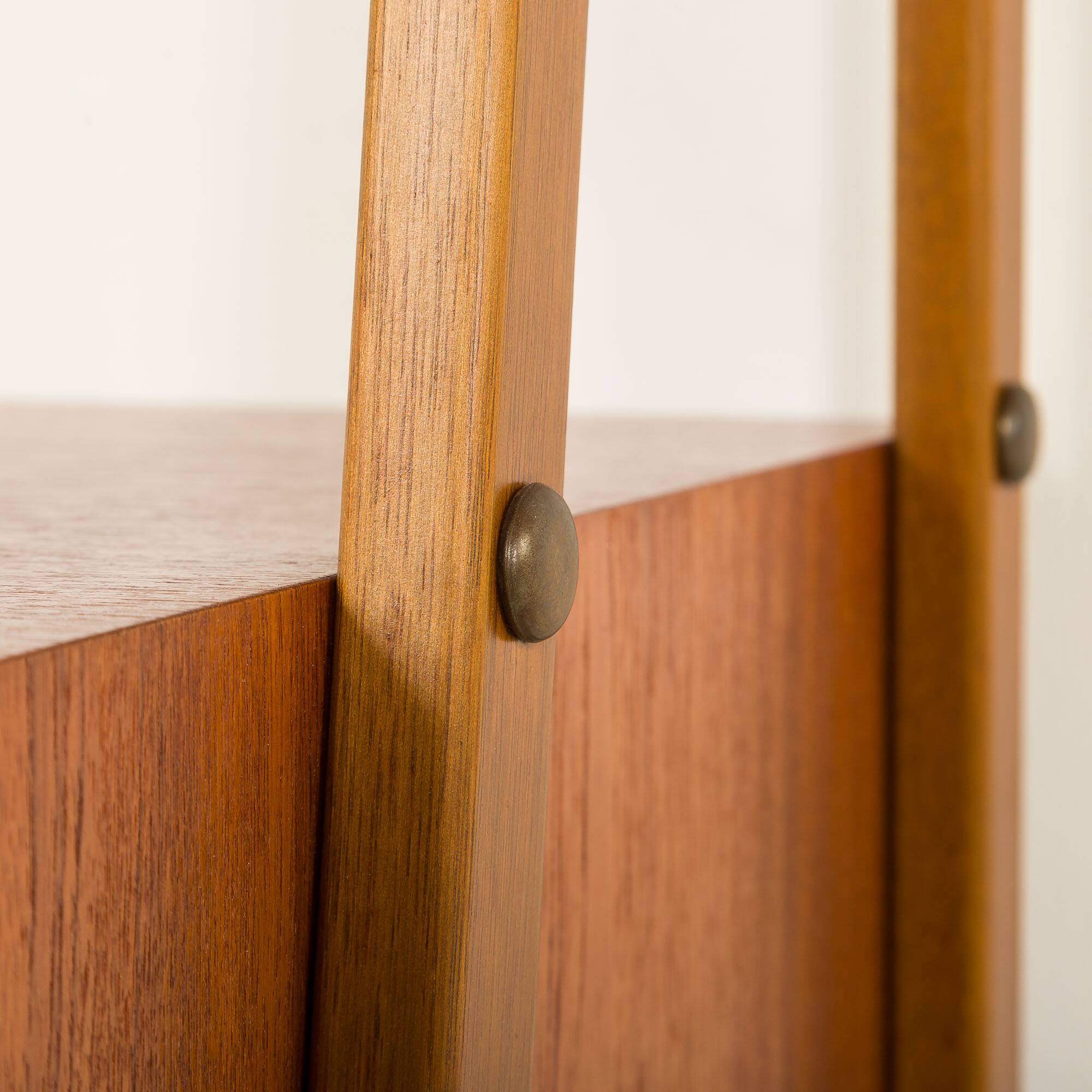 Scandinavian mid century bookcase with a desk, Sweden 1960s