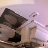 Vintage Space age 70 backlit swivel round mirror 61cm