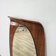 Curved plywood wall mirror by Campo e Graffi, 1960s