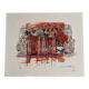 Numbered lithograph (10/20) and signed by Michel Henry - The Bottles