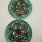 Set of 12 vintage Oyster plates