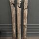 3 wooden folk art totems representing the three wise men, mid-20th century