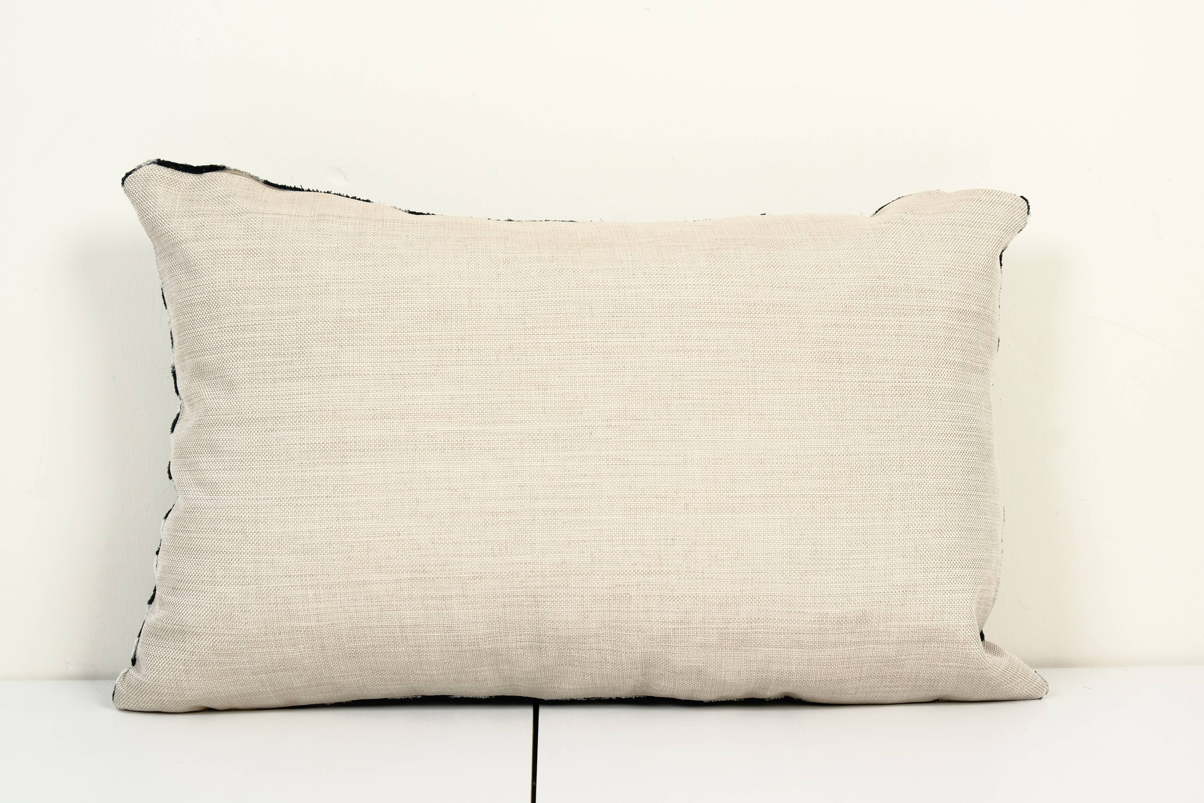 Ikat velvet pillow cover