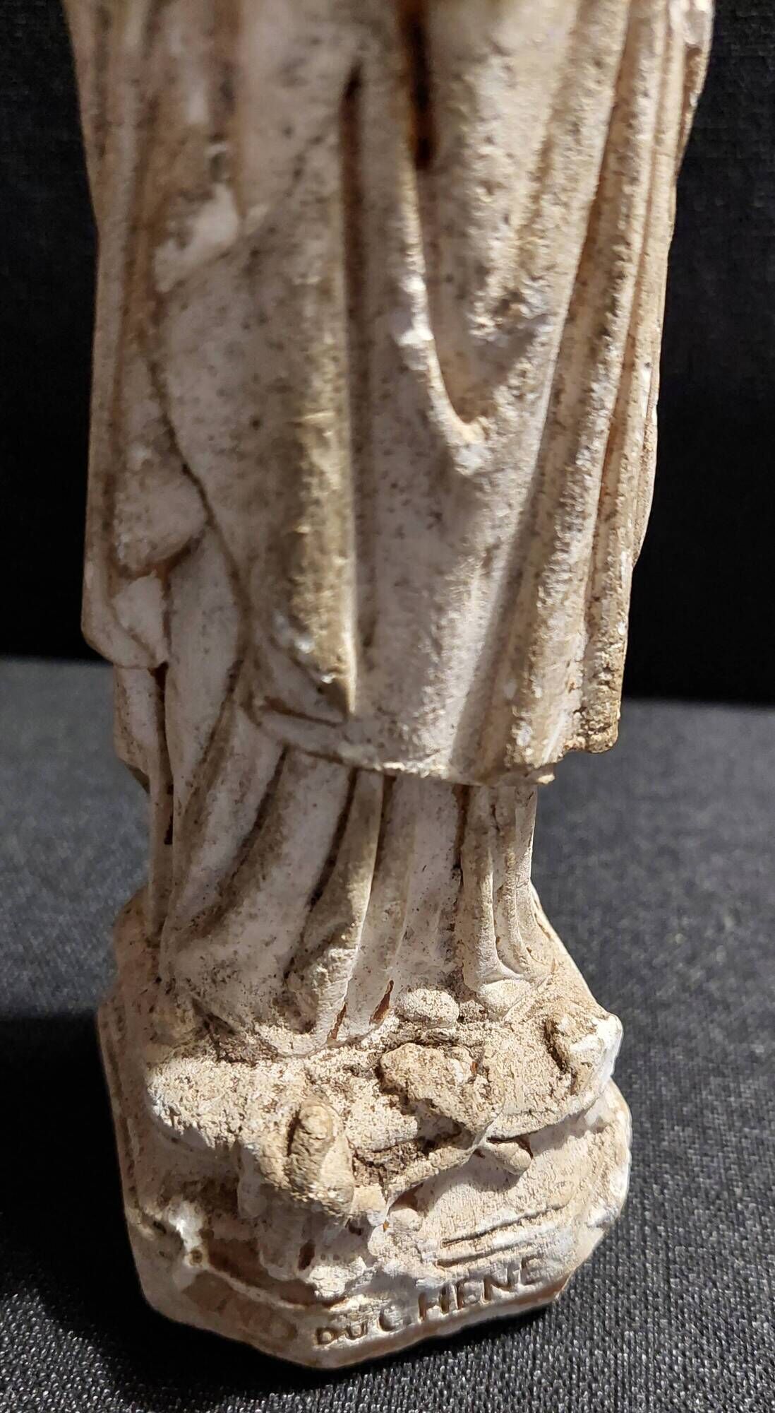 Religious statue of Our Lady of the Oak plaster 19th century