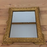 Napoleon III style mirror 43x37 cm, gilded