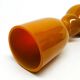 Angel vase, mid-century modern, orange glass, designed by S. Sadowski, Poland, 1970s