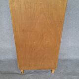 Art Deco secretary in walnut and walnut bramble