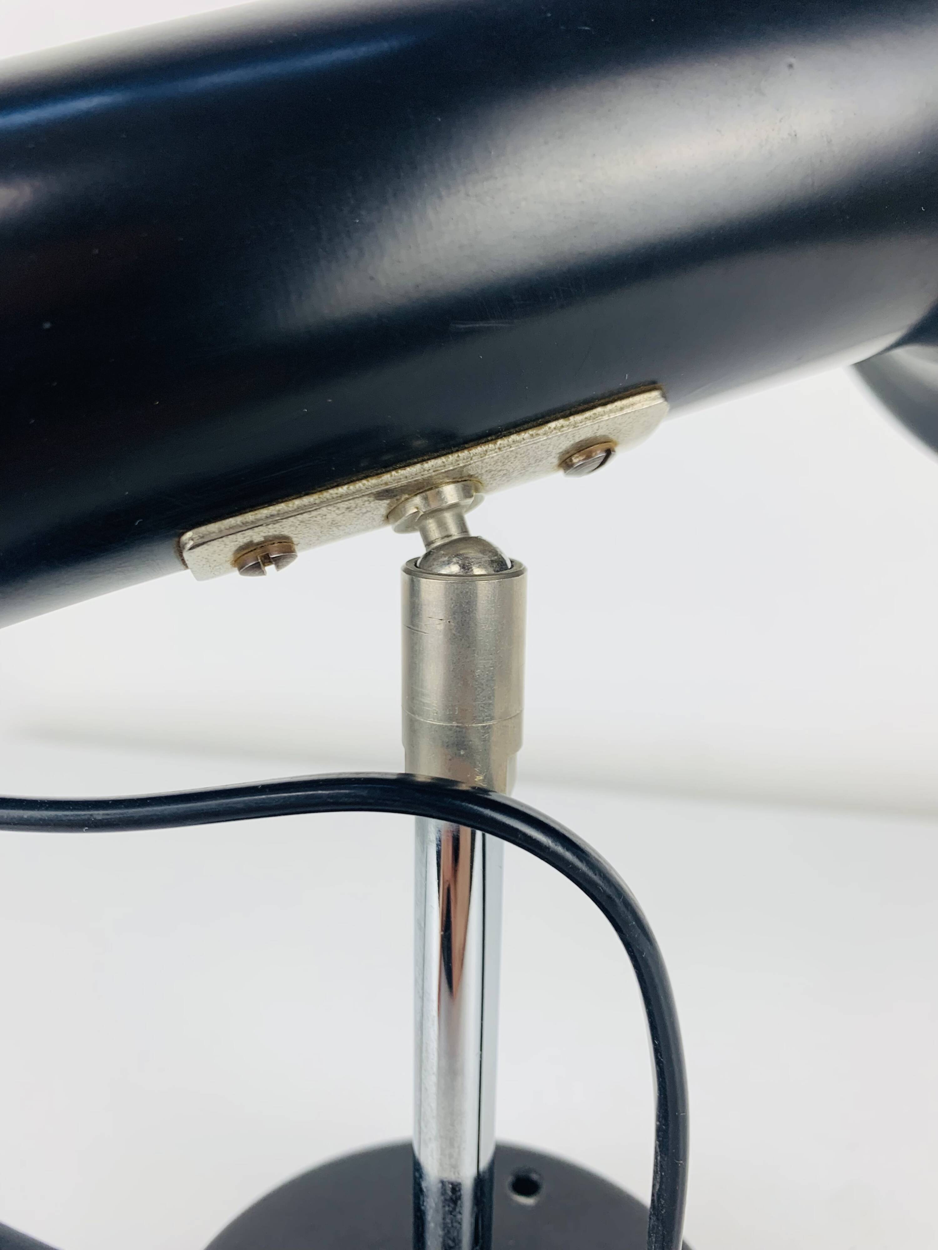 Black spot wall light from the 1960s, vintage.