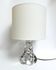 Vintage sculptural twisted glass lamp – 1970s