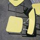4 chaises vintage formica jaune