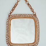 Rattan mirror vintage