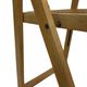 Ensemble vintage de 4 chaises pliantes, design en sangle et bois, années 1970
