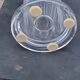 Set of 3 Daum crystal vases model Cythère from the 80s